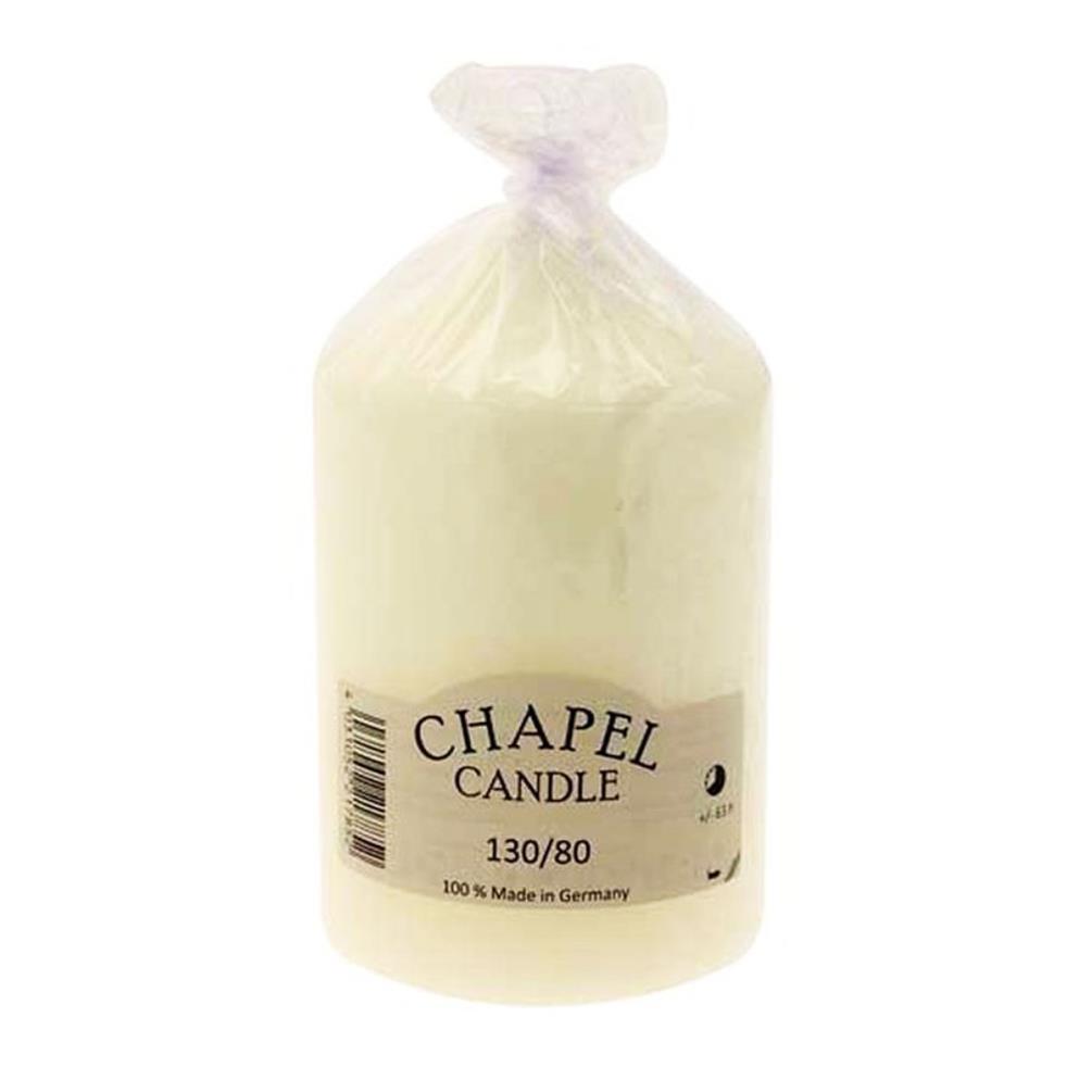 Chapel Candles Ivory Pillar Candle 13cm x 8cm £7.64